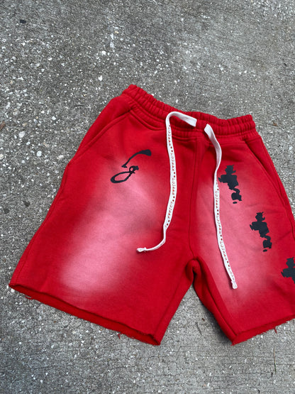 Flaming Red "Manifest" Shorts